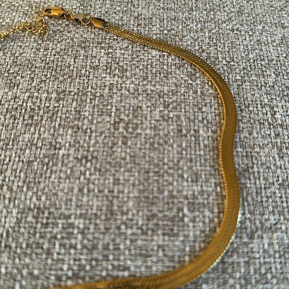 NWT Jennifer Zeuner Karli Necklace Gold Plated - Picture 7 of 8